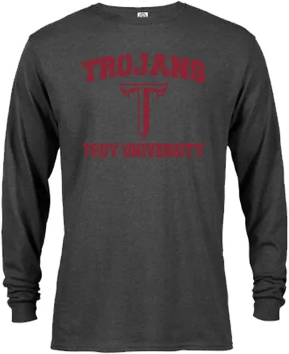 Miniatura 10 de Sport Your Gear Camiseta de manga larga con licencia oficial, estilo retro y envejecido para fanáticos universitarios UNM Red Heather