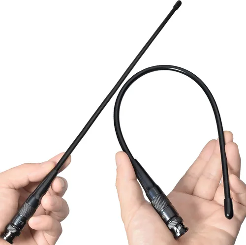 Miniatura 5 de HYS UHF BNC Base HT Antena de 15.3 pulgadas para GMRS Walkie Talkie/Repetidor, UHF 462-467Mhz Antenas de radio bidireccionales para 460-470Mhz ICOM