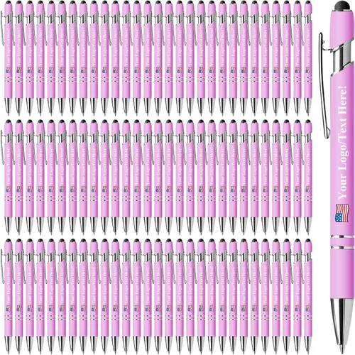 Miniatura 32 de Bolígrafos personalizados con lápiz capacitivo, bolígrafos personalizados impresos con tu logotipo o mensaje, ideales para regalos, promociones