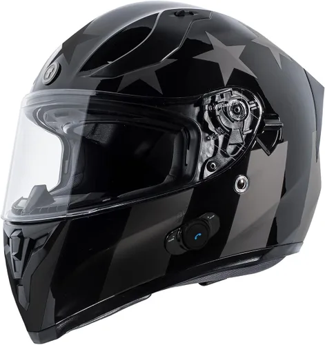 Miniatura 4 de Torc T-15B Casco de cara completa con Bluetooth Captain Shadow