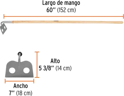 Miniatura 3 de TRUPER ATM-7 7" azada de mortero forjado