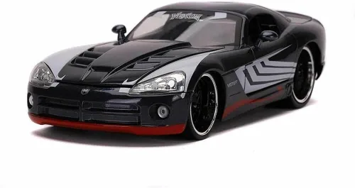 Miniatura 6 de Jada Marvel 1:24 Dodge Viper - Coche fundido a presión con figura de veneno de 2.75 pulgadas, juguetes para niños y adultos