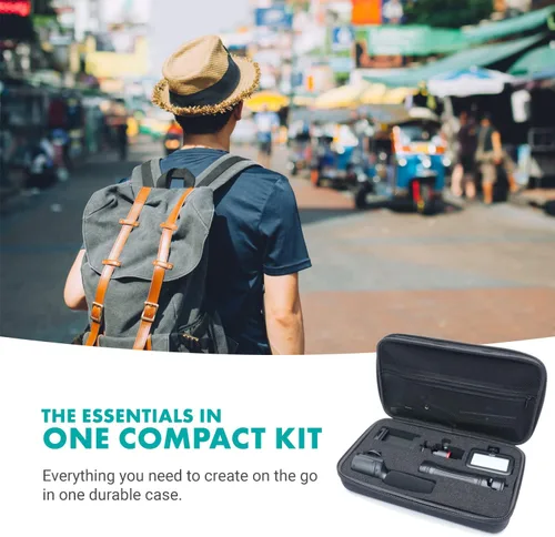 Miniatura 3 de Movo uVlogger - Kit de vlogging compatible con Android/USB-C Accesorios para smartphones: trípode, montaje, luz LED y micrófono de escopeta