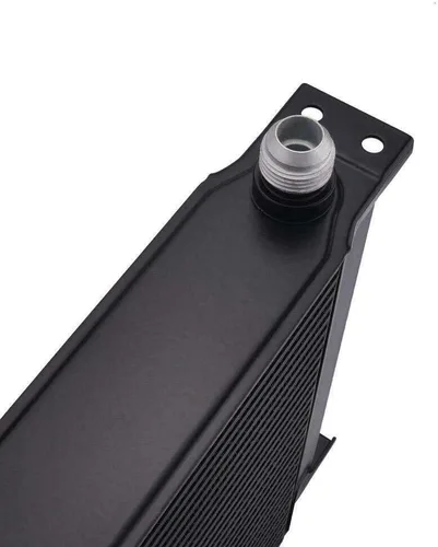 Miniatura 2 de 34 filas de aluminio negro 10AN manguera accesorios de extremo de remolque resistente transmisión automática motor enfriador de aceite 12 voltios