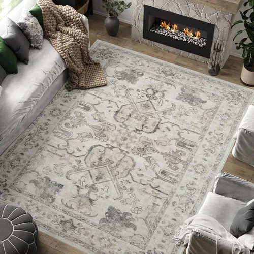 Miniatura 19 de jinchan Lima - Alfombra de pasillo lavable de 2 x 6 pies, antideslizante, de pelo corto, suave, ultrafina, alfombra envejecida para casa de campo