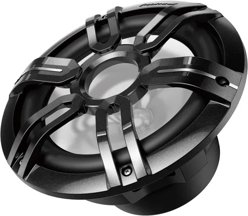 Miniatura 4 de Pioneer CAR TSME100WS Single 10 pulgadas 900 vatios de potencia máxima, clasificación IPX7, diseño de rejilla deportiva, subwoofer marino, rejillas