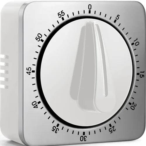 Miniatura 5 de Temporizadores de cocina para cocinar, reloj temporizador de cocina de chef con alarma fuerte, temporizador de escritorio 100% mecánico -