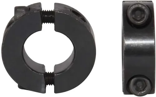 Miniatura 6 de 1" agujero doble Split eje collar negro óxido conjunto tornillo estilo (4 PCS)