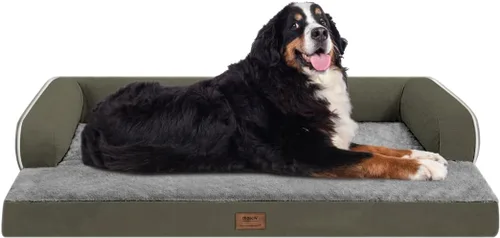 Miniatura 91 de Cama ortopédica impermeable para perros pequeños, cama para perros de tamaño mediano, cómoda cama para mascotas y gatos con lados, funda extraíble