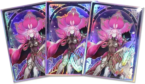 Miniatura 3 de Fundas holográficas de 50 quilates (Baronne de Fleur) para tarjetas coleccionables con carga superior, protectores de cubierta para YGO/Arte