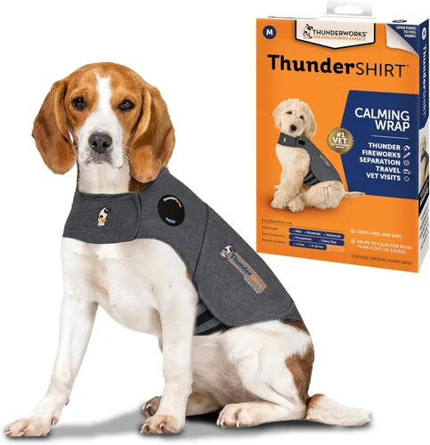 Miniatura 6 de Thundershirt para Perros, Grande, Gris Heather Clásico - Chaleco Calmante para la Ansiedad de Perros