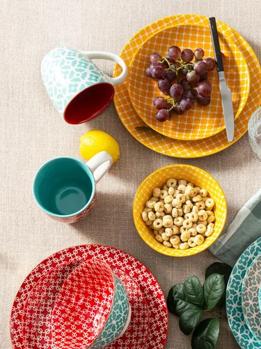 Miniatura 6 de DOWAN Juego de 6 tazas de café, tazas de porcelana grandes de 16 onzas, tazas de té de cerámica con asa para hombres y mujeres, juego de regalo