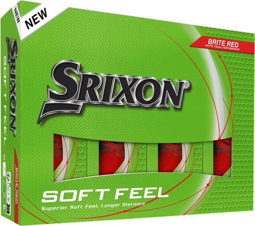 Miniatura 14 de Pelotas de golf Srixon Soft Feel Rojo (Bombshell Red)Brite Red)