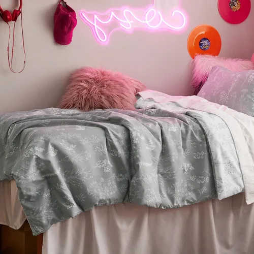 Miniatura 20 de Bedsure - Juego de edredón California King, juego de ropa de cama azul mineral, 3 piezas de ropa de cama floral bonita, 1 edredón reversible suave