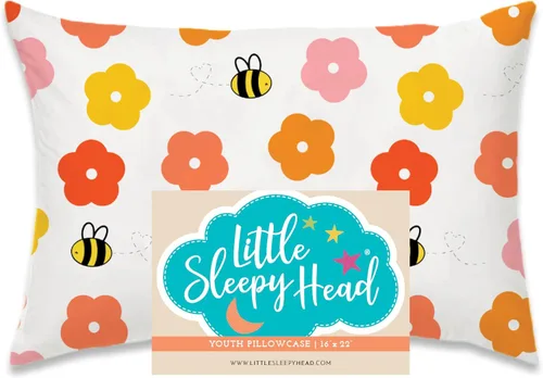 Miniatura 78 de Little Sleepy Head Funda de almohada para niños pequeños, 100% algodón y funda de almohada hipoalergénica para almohada de niños pequeños, funda