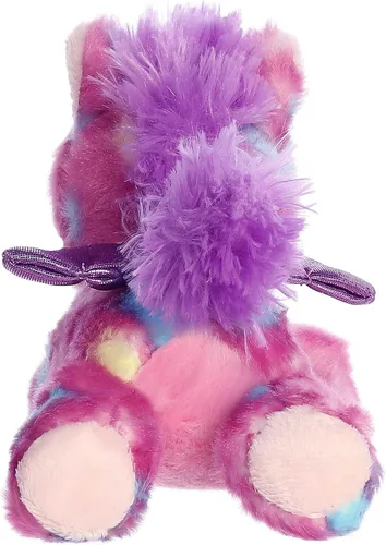 Miniatura 4 de Aurora® Vibrant Bright Fancies™ Jellyroll Unicorn™ - Animal de peluche - Diversión llamativa - Abrazos encantadores - Rosa 8 pulgadas
