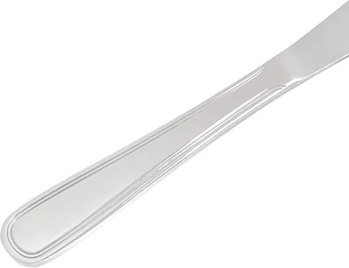 Miniatura 3 de Amazon Basics Juego de cubiertos, cubiertos de acero inoxidable, apto para lavavajillas, servicio para 4, 20 piezas de tenedores y cucharas, borde