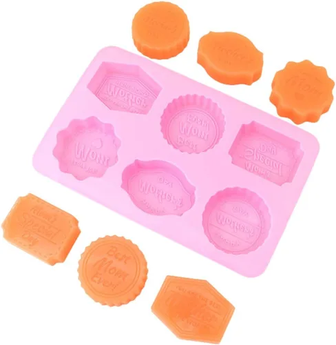 Miniatura 12 de 1 molde de silicona para chocolate de Navidad, hombre de jengibre, árbol de Navidad, Papá Noel, medias, muñeco de nieve y campana, moldes 3D