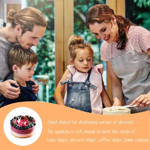 Miniatura 6 de Tableros redondos para tartas de 10 pulgadas, 50 unidades, base de pastel de grado alimenticio, placa para pastel impermeable y a prueba de aceite