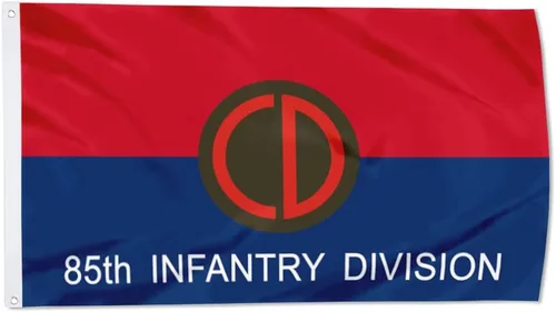 Miniatura 35 de Fyon Bandera militar de la 34ª división de infantería del ejército de 3 x 5 pies con 2 ojales de latón