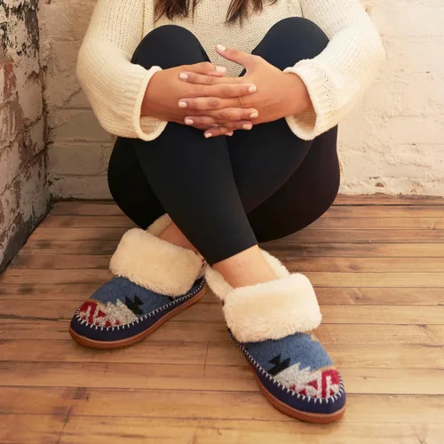 Miniatura 2 de Dearfoams Alpine Moritz - Pantuflas para mujer con soporte de arco para exteriores