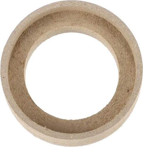 Miniatura 6 de uxcell 4 anillos espaciadores de montaje de subwoofer universales de 1 pulgada de madera maciza beige