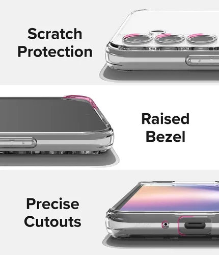 Miniatura 7 de Ringke Fusion [Muestra la belleza natural] Compatible con Samsung Galaxy A54, funda transparente 5G para mujeres, hombres, parachoques transparente