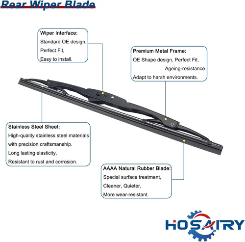 Miniatura 4 de Juego de limpiaparabrisas trasero para Buick Envision 2016-2020, para GMC Terrain 2018-2020, para Chevy Blazer Bolt EV Equinox 2017-2020 Conjunto