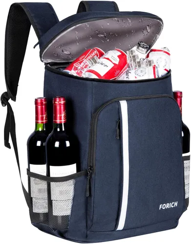 Miniatura 14 de FORICH Mochila enfriadora a prueba de fugas, aislada, impermeable, ligera, suave, para la playa, para hombres y mujeres, para trabajo, almuerzo, Gris