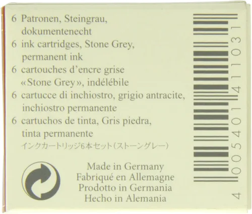 Miniatura 2 de Faber Castell - Cartucho de tinta gris piedra 141103, 6