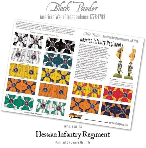 Miniatura 5 de Black Powder Revolutionary War Hessian Regiment 1:56 Kit de modelo de plástico WGR-AWI-03