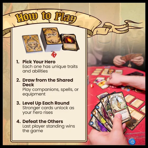 Miniatura 12 de Hero: Tales of The Tomes - por Tomekeeper Entertainment - Juego de cartas de batalla para adolescentes y adultos - Baraja comunitaria - Sin