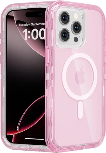 Miniatura 21 de Follaroma para iPhone 17 Pro Max, Funda Compatible con MagSafe, Funda Magnética Transparente de Doble Capa, Funda Resistente Anti-Caída y a Prueba