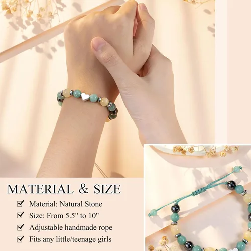 Miniatura 4 de UPROMI Pulsera Para Mi Hija/Nieta/Sobrina, Regalos Para Vuelta a la Escuela, Graduación, San Valentín, Navidad y Cumpleaños Para Niñas