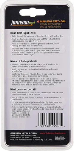 Miniatura 5 de Johnson Level & Tool 80-5556 - Mira de mano, naranja, 1 nivel (paquete de 5)
