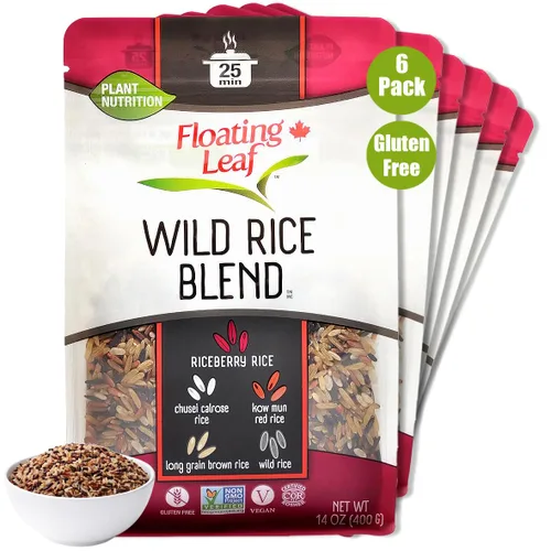Miniatura 11 de Floating Leaf Mezcla de arroz silvestre – 14 onzas, 1 unidad – Mezcla de arroz silvestre con arándano, arroz rojo y arroz integral – Sin gluten