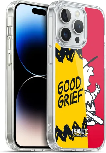 Miniatura 64 de Head Case Designs Funda de gel con licencia oficial de Peanuts Snoopy & Woodstock Halfs and Laughs [protección de grado militar] compatible