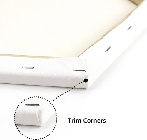 Miniatura 4 de HVEST Tableros de lienzo hexagonales para pintar, paneles de lienzo blanco en blanco para pintura acrílica de acuarela al óleo, paquete de 6