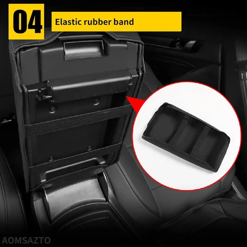 Miniatura 6 de AOMSAZTO Fundas de cuero negro para apoyabrazos de Grand Cherokee 2011-2021 para Jeep Cojín de consola para Grand Cherokee (no para 2022)