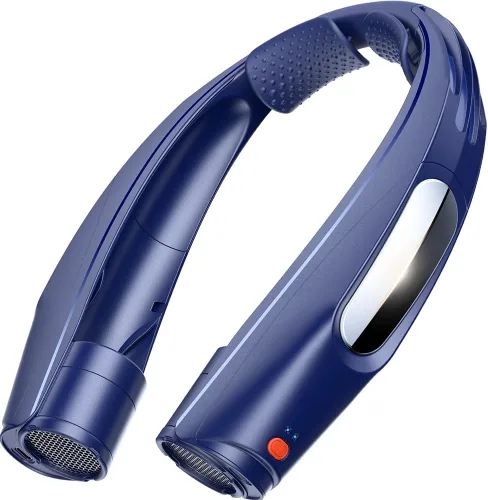 Miniatura 12 de ZEEFO Ventilador de cuello portátil, ventilador personal manos libres, funciona con batería de 6000 mAh, ventilador recargable USB con 6 velocidades
