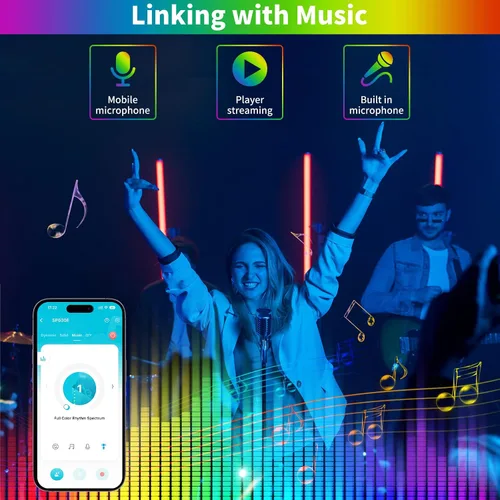 Miniatura 5 de PAUTIX Controlador de música LED Bluetooth 12 en 1, controlador de color completo SP630E, control de aplicación iOS/Andriod compatible con casi