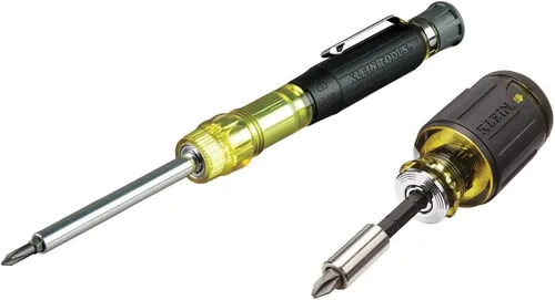Miniatura 11 de Klein Tools 32561 - Destornillador múltiple y llave de tuerca, 6 en 1, destornillador con 2 Phillips, 2 puntas ranuradas, 2 llaves de tuerca