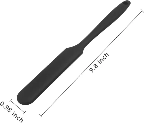 Miniatura 2 de KUFUNG - Espátula de silicona, libre de BPA y resistente al calor hasta 480°F, espátulas de goma antiadherente para cocinar, hornear y mezclar Negro