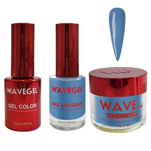 Miniatura 62 de WAVEGEL - Juego de gel de remojo, laca de uñas y polvo acrílico y polvo de inmersión a juego - Colección Queen - #015 Noble Men