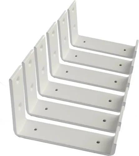 Miniatura 5 de Soportes de estante Paquete de 6 soportes flotantes resistentes de 6.0 pulgadas de largo x 4.0 pulgadas de alto x 1.5 pulgadas de ancho