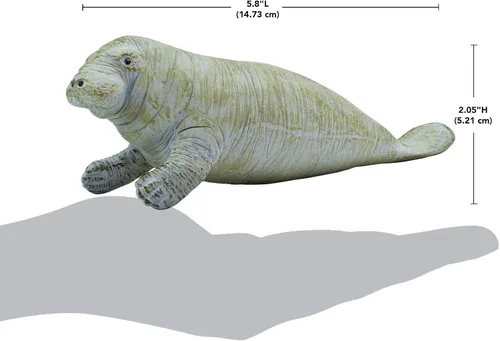 Miniatura 3 de Safari Ltd. Figura de Manatee – Figura detallada de plástico de 6 pulgadas – Divertido juguete educativo para niños, niñas y niños a partir de 3 años