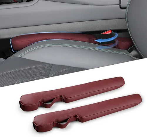 Miniatura 8 de Relleno de espacio para asiento de coche de cuero universal para coche, camioneta y SUV para bloquear el espacio entre el asiento y la consola