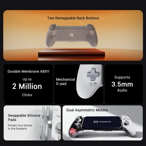 Miniatura 9 de GameSir G8 Plus MFi Phone Controller for iPhone 15/16/17/iPad Mini & Android (USB-C), Officially MFi Certified- Ergonomic Grip, Play Call of