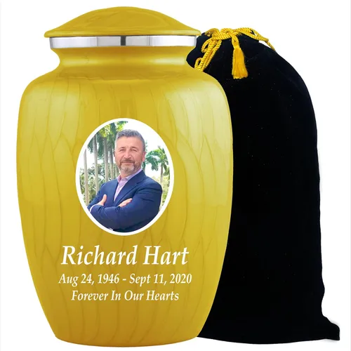 Miniatura 18 de Urnas de cremación con fotos personalizadas para cenizas adultas, hombres y mujeres, Urnas funerarias personalizadas de 200 libras para cenizas