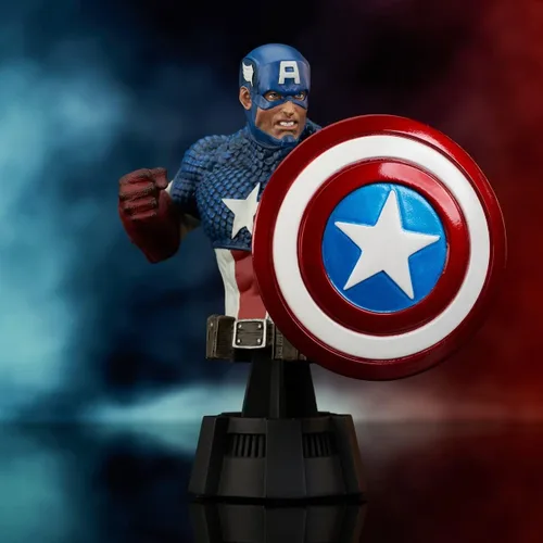 Miniatura 2 de Diamond Select Toys Marvel Comics: Capitán América busto de resina a escala 1:7, multicolor, 6 pulgadas